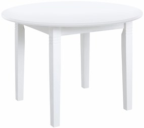 Masa rotunda Danuta alba 90/75 cm, lemn masiv