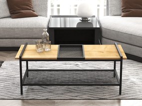 Măsuță de cafea Daluva (Nuc + negru) . Promo -25%. 1093224