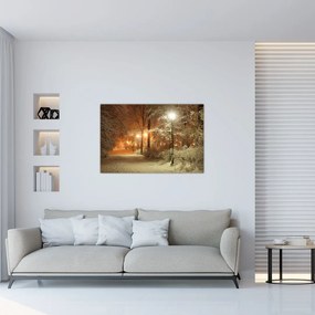 Tablou - Parcul înzăpezit (90x60 cm)
