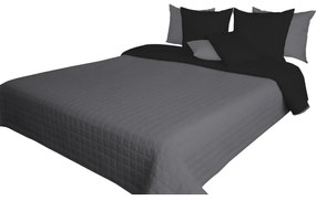 Cuverturi de pat neagră cu două fețe pentru pat single și dublu Lăţime: 200 cm | Lungime: 220 cm