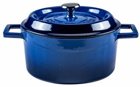 Oală din fontă LAVA Metal, diametru 20 cm,albastru, 2,6 l