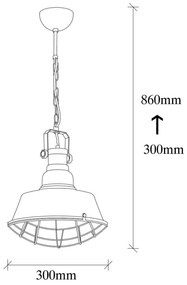 Lustră metalică Opviq lights Soultana, negru