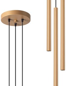 Lustră pe cablu Sollux SL.1172 PASTELO 3xG9/8W/230V auriu