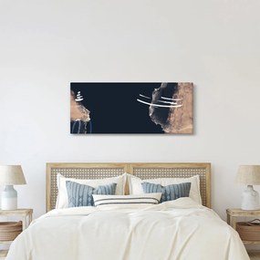 Tablou - Abstracție albastru închis (120x50 cm)