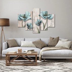 Tablou - Flori texturate (150x105 cm)