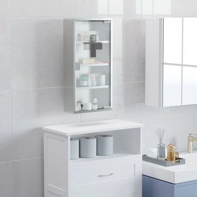 Dulap medicamente cu 4 rafturi HOMCOM, 30x12x60cm | Aosom Romania