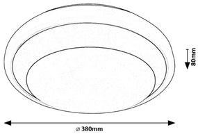 Plafoniera LED design circular Barbora