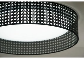 Plafonieră LED ROLLER Duolla RATTAN LED/24W/230V d. 45 cm negru