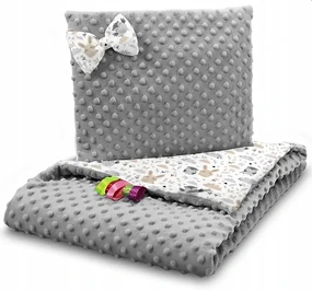 ShopJK PĂTURĂ PENTRU CĂRUCIOR CU PERNĂ PRIETENII PĂDURILOR 75x100 CM