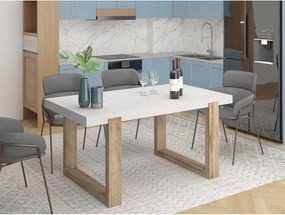 Masă de dining albă 90x160 cm Solid – Støraa