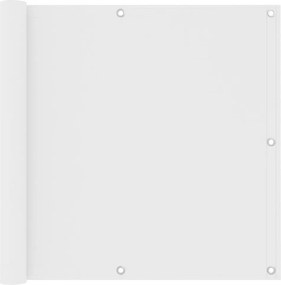 vidaXL Paravan de balcon, alb, 90 x 300 cm, țesătură oxford