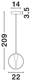 Pendul LED design modern decorativ GALEO
