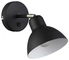 Lampa BAROQUE de perete negru crom 230V E27 28W
