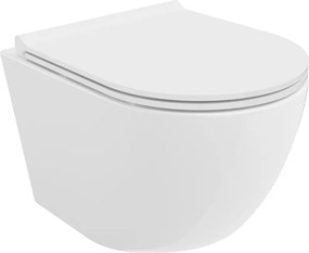 Mexen Lena vas wc Rimless cu capac soft close slim, duroplast, alb lucios - 30220500