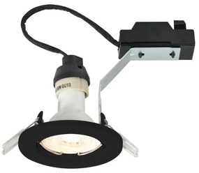Spot incastrabil directionabil cu bec GU10 2700K dimabil Canis negru