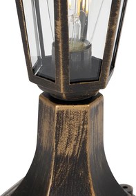 Lampă de exterior aur antic 42 cm IP44 - New Haven