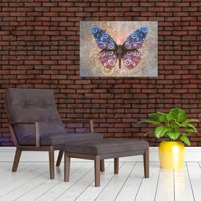 Tablou - Fluture steampunk (70x50 cm)