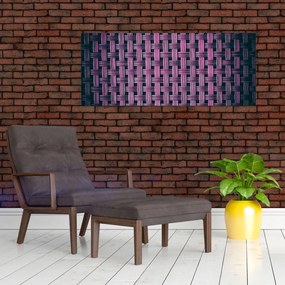 Tabloul textura în mov (120x50 cm)