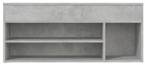 Bancheta pantofar, gri beton, 105x30x45 cm, PAL Gri beton, 1, 1, 1