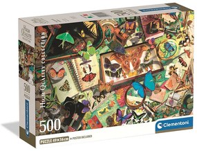 Fluture Collector Puzzle compact Clementoni de 500 piese