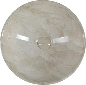 Chiuvetă bej rotundă din ceramică ø 42 cm Dalma – Sapho