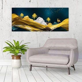 Tablou - Peisaj, cerb (120x50 cm)