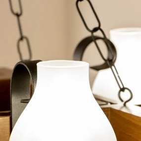 Lustră pe lanț Brilagi QUEEN 4xE14/40W/230V fag/nuc