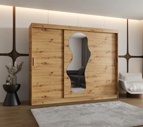 Dulap de haine 250 cm Ulta (Stejar artisan). 1126332
