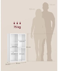 Bibliotecă DOVARO albă