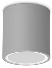 Mini Plafoniera Exterior Techo pl1 round d09, Protectie IP54, Gri