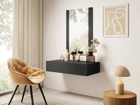 Masă de toaletă Teldaruna Grey (antracit) (cu oglindă). 1106147