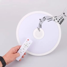 Corp de iluminat LED RGB pentru baie cu difuzor RAFFY LED/18W/230V IP44 Globo + telecomandă