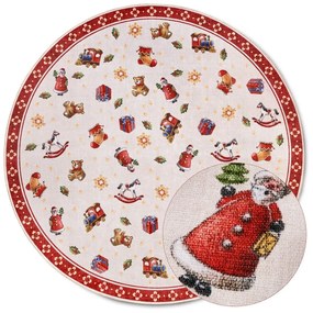 Covor roșu rotund ø 150 cm cu model de Crăciun Red Christmas – Villeroy&Boch