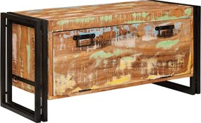 vidaXL Dulap pentru pantofi Maro 90 x 38 x 45 cm Lemn recuperat solid