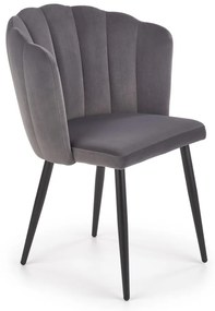 Scaun K386 velvet gri