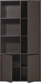 Dulap modular maro închis din lemn de pin 108x215 cm Meggy – WOOOD