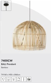 Lustra/Pendul din bambus design decorativ Bali