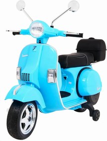 Motocicleta Electrica cu Acumulator Pentru Copii NOVOKIDS™ Vespa Premium Retro Scooter, Pornire la cheie, 3-8 ani, Max 30 kg, Cu Melodii si Lumini