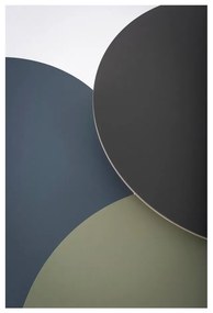 Măsuță auxiliară din lemn de stejar cu blat negru Gazzda Arp, Ø 45 cm