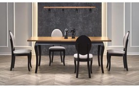 Masa Bucatarie Si Dining WINDSOR Extensibila Stejar/Negru 160(240)x90 cm