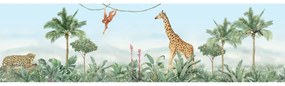 Bordură autocolantă Jungle, 500 x 9,7 cm