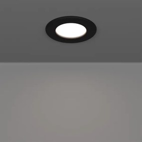 Eglo 901385 - Set 3x spoturi încastrate FUEVA, LED 3,7 W, 230 V, Ø 8,8 cm, negru