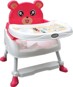 Scaun de masa 3 in 1 pentru copii si bebe NOVOKIDS™ Teddy Bear ,transformabil in scaunel copii, functie inaltator scaun, 2 trepte de inaltime, sezut