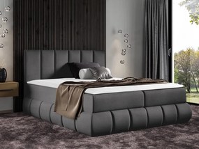 Pat matrimonial 180 cm Guliver (Gri ) (cu somieră, saltea și sp. depozitare). Promo -17%. 1070129