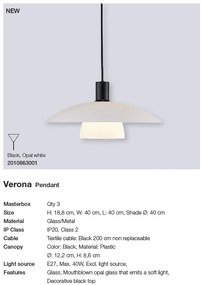 Lustra suspendata design clasic scandinav Verona 2010863001 NL