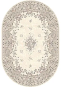 Covor lana oval Dafne alabastrowy 080 X 120