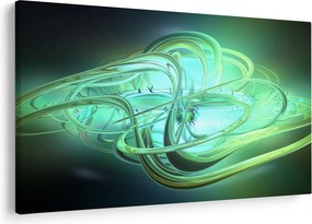Tabloul cu abstracție verde (90x60 cm)