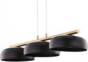 Lustru suspendat pe cablu OLAF 3xGX53/12W/230V negru/auriu