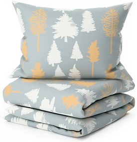 Lenjerie de pat din bumbac HOLLY REST gri Dimensiune lenjerie de pat: 70 x 90 cm | 140 x 200 cm