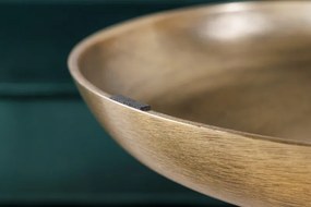 Masuta design industrial Elements 30cm, verde / auriu